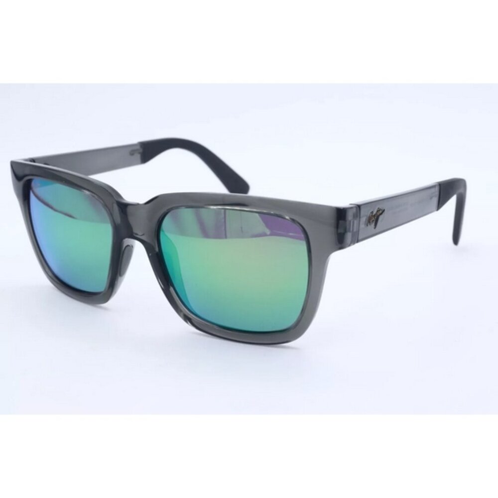 Maui Jim MONGOOSE MJ 540-11 Smoke Gray Sunglasses Green Polarized